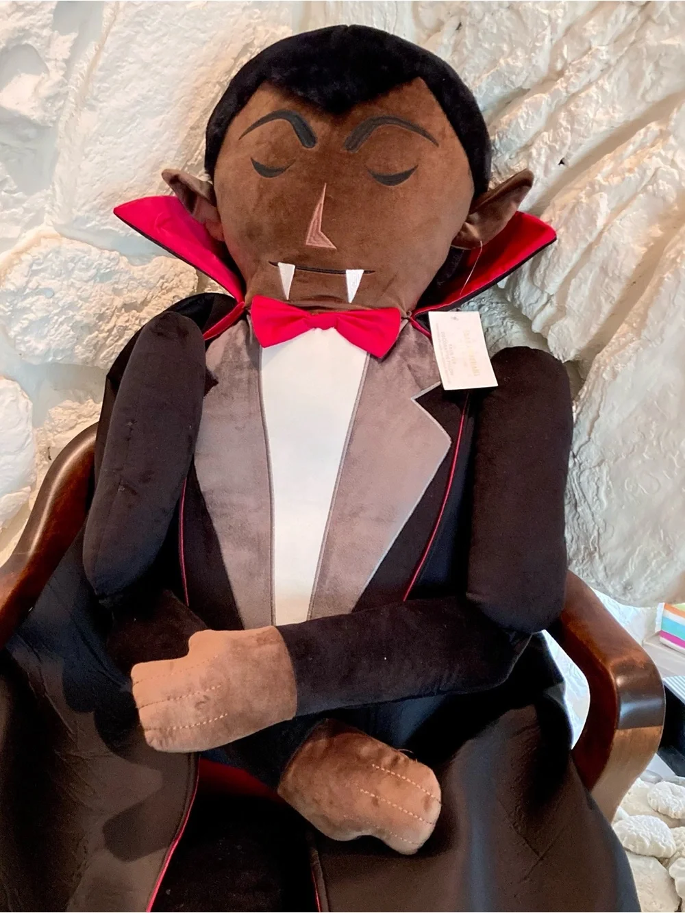 Isaac Mizrahi Plush Vampire Costume Doll in Black and Red